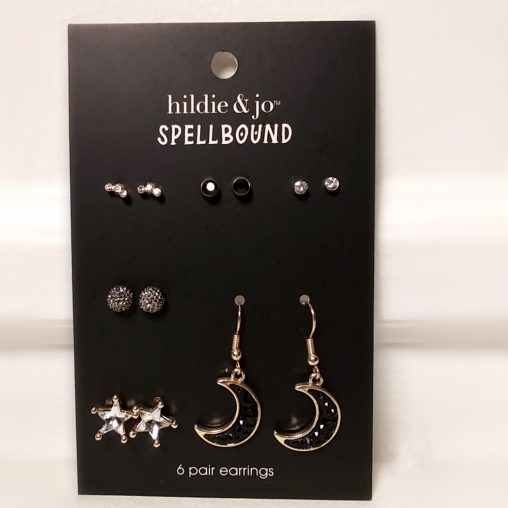 Six Pair Mixed Style Earrings